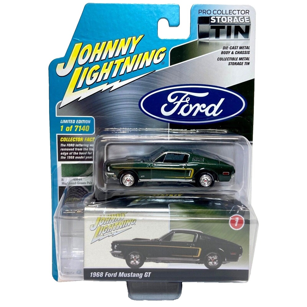 Johnny Lightning 1968 Ford Mustang GT Version B Release 3 Green 1:64 NIP 2022